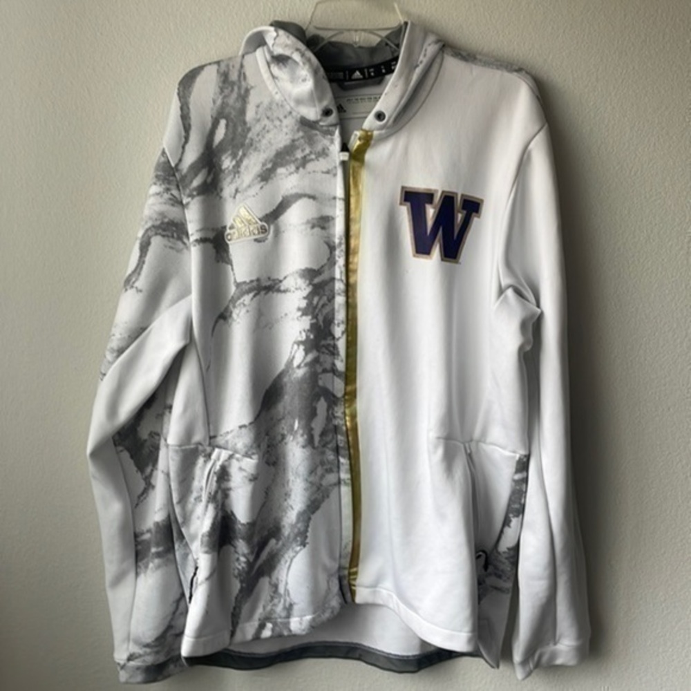 Adidas jacket Huskies, University of Washington hoodie